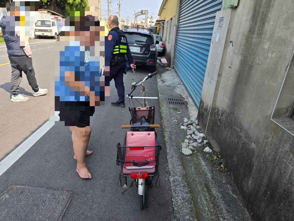 女子住家院內順手行竊腳踏車　員警獲報迅速出擊 竊賊無所遁形