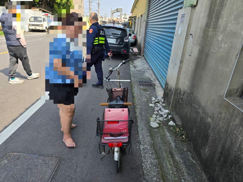 女子住家院內順手行竊腳踏車　員警獲報迅速出擊 竊賊無所遁形