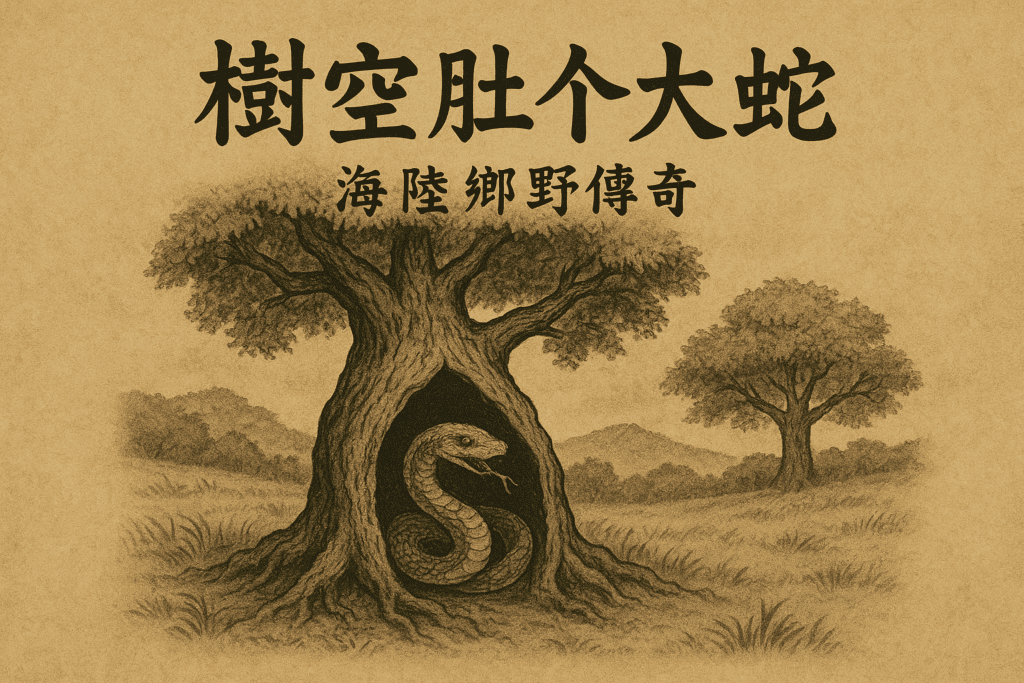 【客語文章】篇名：樹空肚个大蛇 《海陸鄉野傳奇》（6） 作者：詹益雲