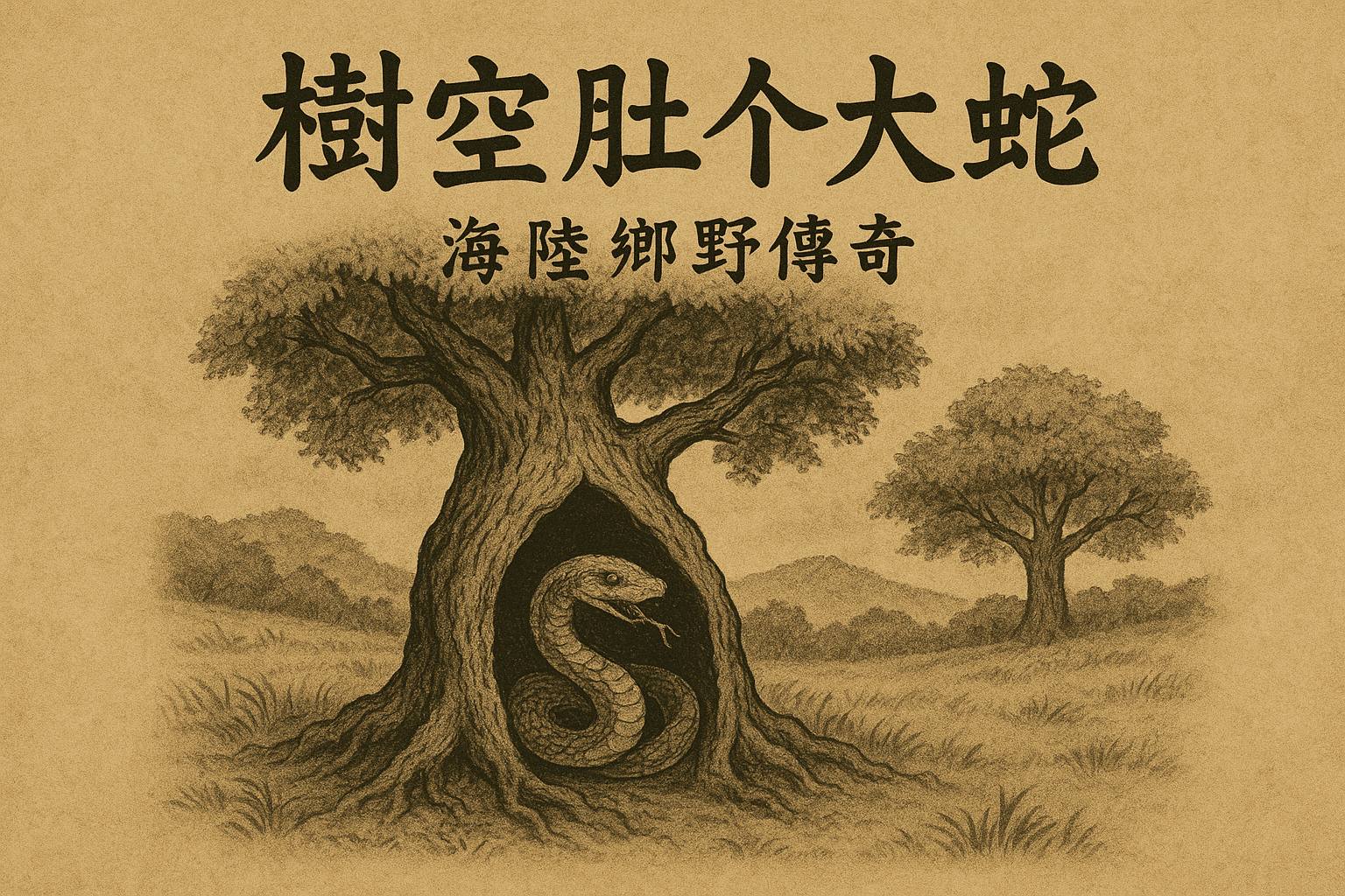 【客語文章】篇名：樹空肚个大蛇 《海陸鄉野傳奇》（6） 作者：詹益雲