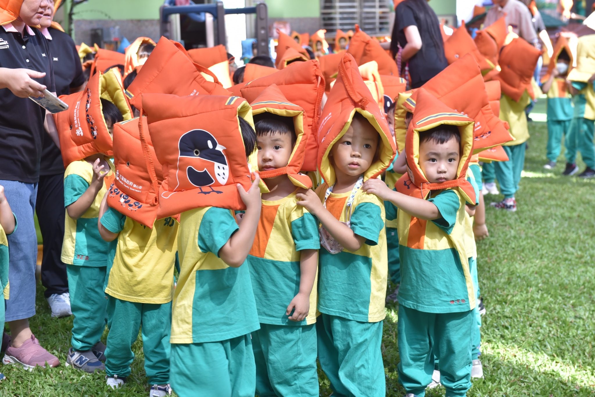 「國家防災日」警報響起　花蓮市幼演練疏散避難