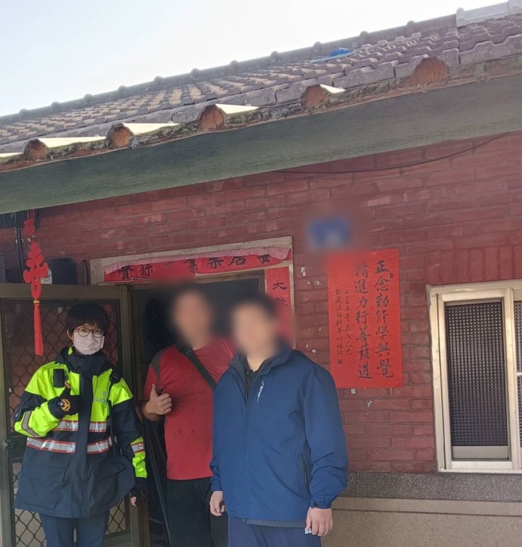 田尾鄉女警關懷弱勢   展現警察溫馨點亮民眾新(心)燈