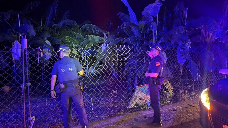 蕉園防風支柱價揚　里港警運用無人機防竊