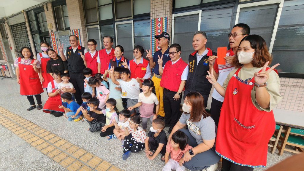 光復鄉立幼兒園馬太鞍堰塞湖防颱準備  內政部長劉世芳由徐榛蔚陪同前往關心