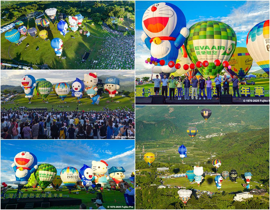 影音/五彩繽紛熱氣球升空 鹿野高台再掀國際盛況