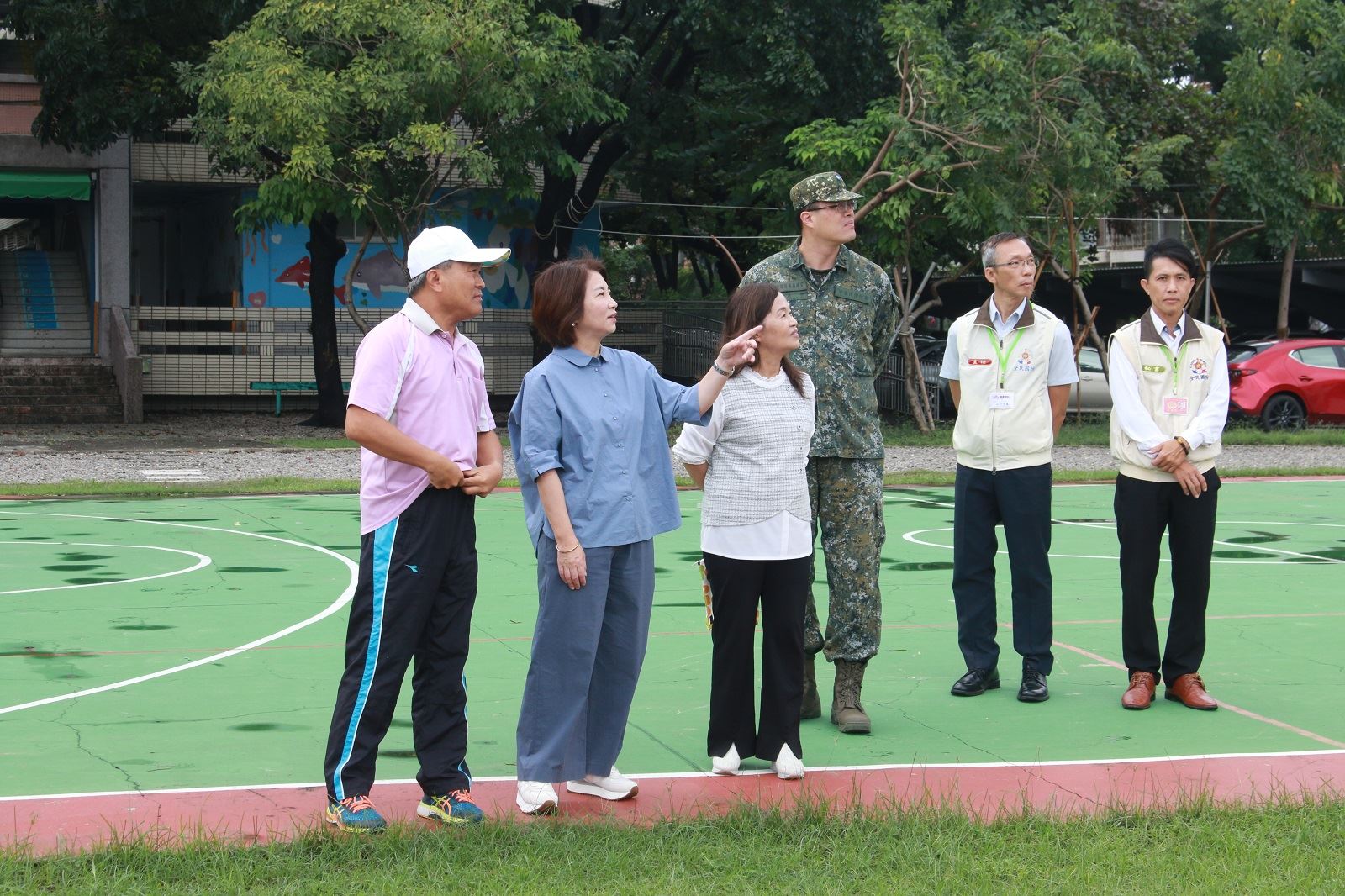 縣長周春米視察颱風災後校園復課情形　儘速恢復校園環境讓學童上課