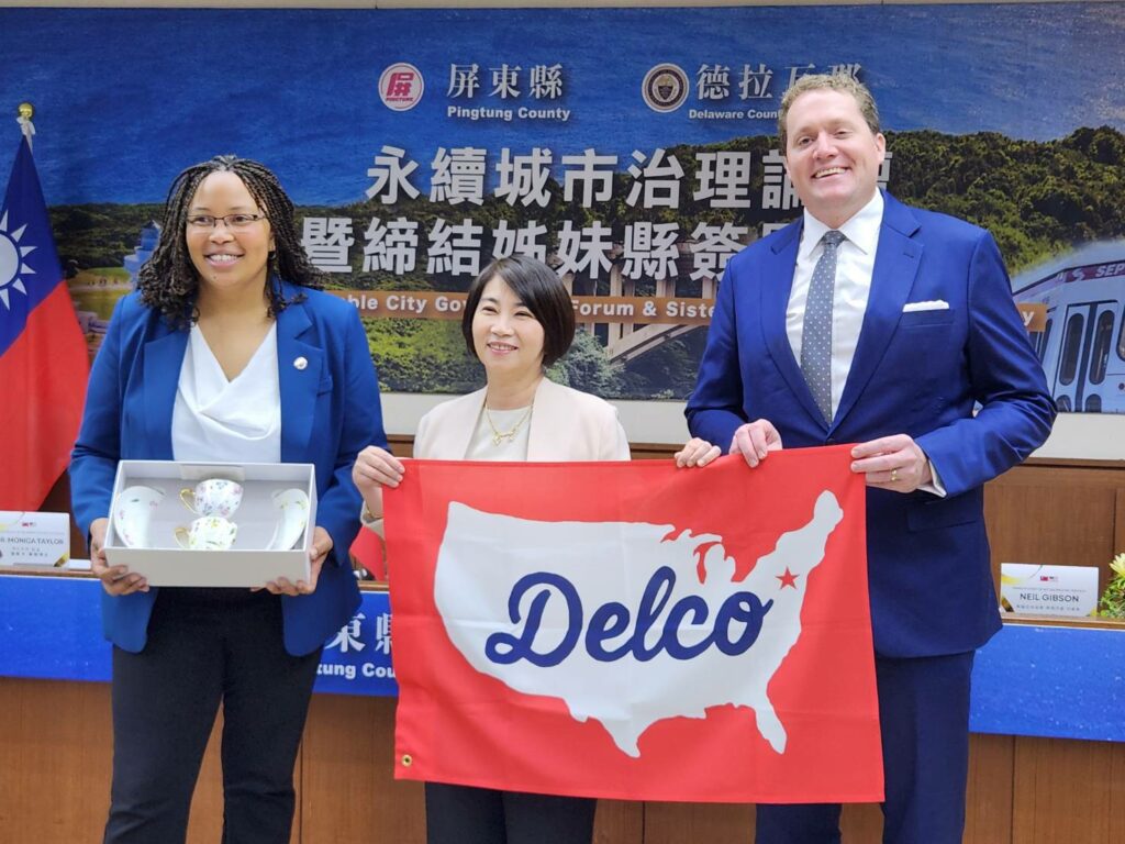 屏縣與美國德拉瓦郡締結姊妹縣　屏東子弟牽線開啟台美地方合作