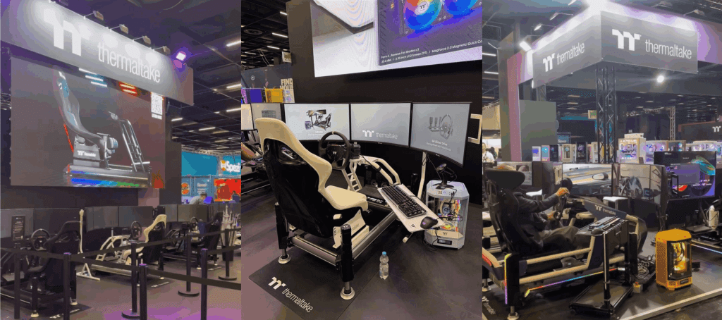 曜越駛向Gamescom 2025 虛擬賽道 血脈賁張