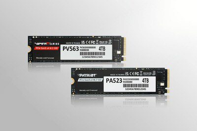 博帝科技推出全新 Viper PV563 及 Patriot PA523，擴展 Gen5 SSD 產品陣容