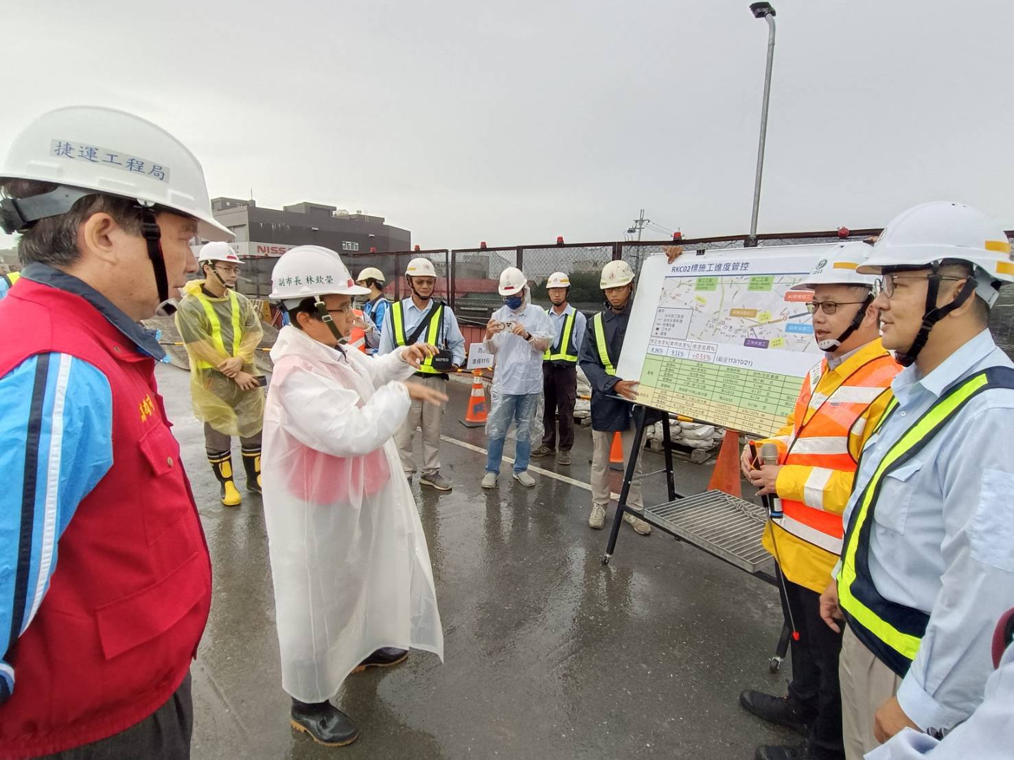 林欽榮副市長視察捷運岡山路竹延伸線(第二階段)工程　防颱整備