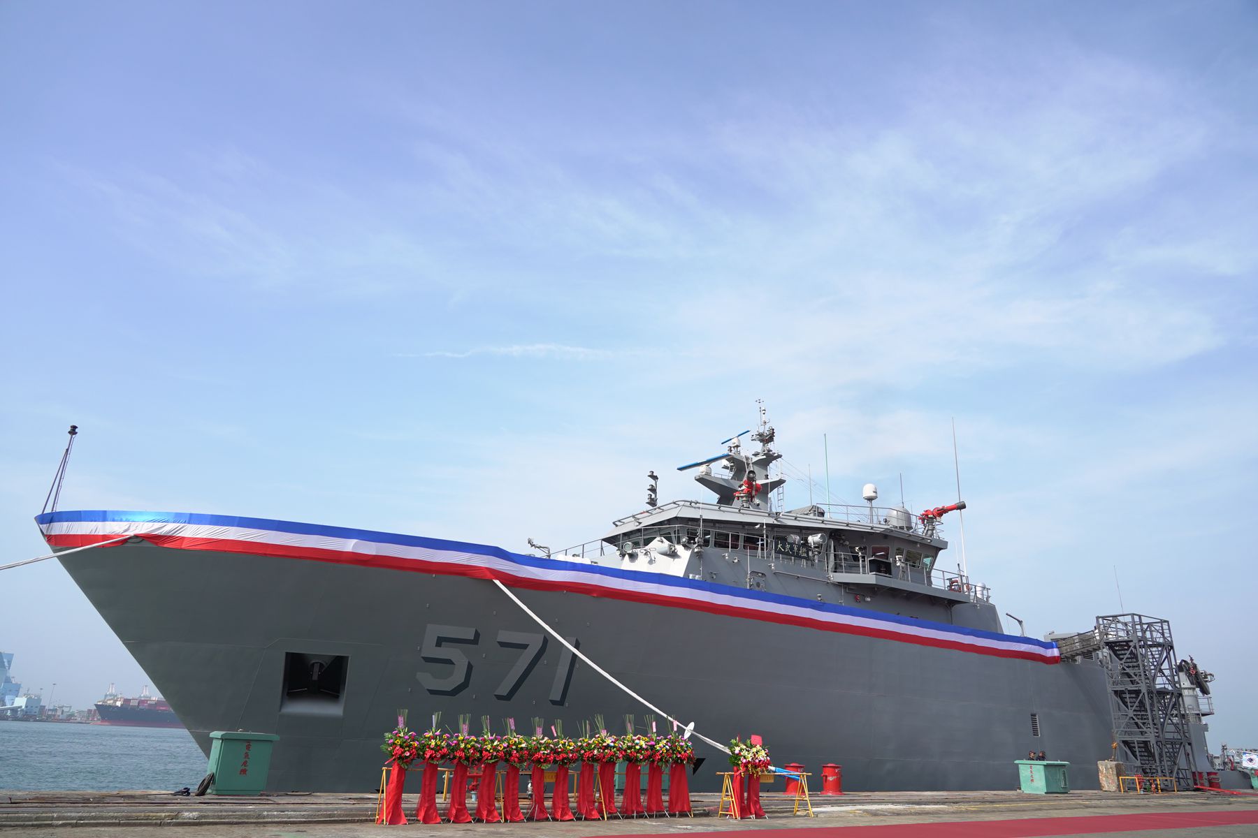 國防部海軍新型救難艦　「大武軍艦」交船典禮